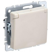 Розетка BRITE РСбш10-3-БрКр 16А IP20 с заземл. защ. шторки с крышкой механизм беж. IEK BR-R16-16-K10 Розетка BRITE РСбш10-3-БрКр 16А IP20 с заземл. защ. шторки с крышкой механизм беж. IEK BR-R16-16-K10