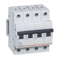 Выключатель автоматический модульный 4п C 50А 4.5кА RX3 ИЭК Leg 419746